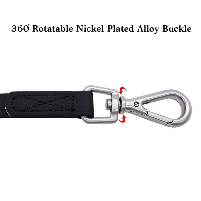 NIMBLE Waterproof Dog Training Leash 50FT 30FT 15FT 10FT 5FT Heavy Duty Recall Long Lead for Large Medium Small Dogs (30FT, Black) - Image 3